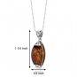 Sterling Silver Baltic Amber Necklace