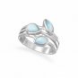 Multishape Larimar Ring