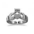 Sterling Silver Claddagh Toe Ring
