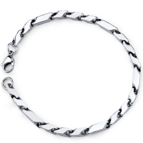 Stainless Steel Fancy 3D Arrow Link Bracelet