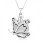 Sterling Silver Butterfly Ash Holder Necklace