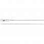 14K White Gold .75mm Box Chain - 16 Inches