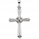 14K Gold Rope Cross - Small Size