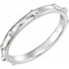 Sterling Silver Rosary Ring