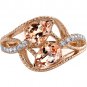 14K Rose Gold 1.50 Carat Pear Shape Morganite Ring