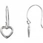 Sterling Silver Petite Heart Earrings