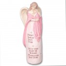 New Baby Angel Figurine - Pink