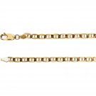 14K Yellow Gold 4.5mm 7" Anchor Bracelet