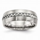 Men's 8mm Stainless Steel Braided Band