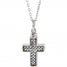 Sterling Silver Cross Ash Holder Necklace
