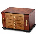 Bubinga with Elm Burlwood Inlay Jewelry Chest