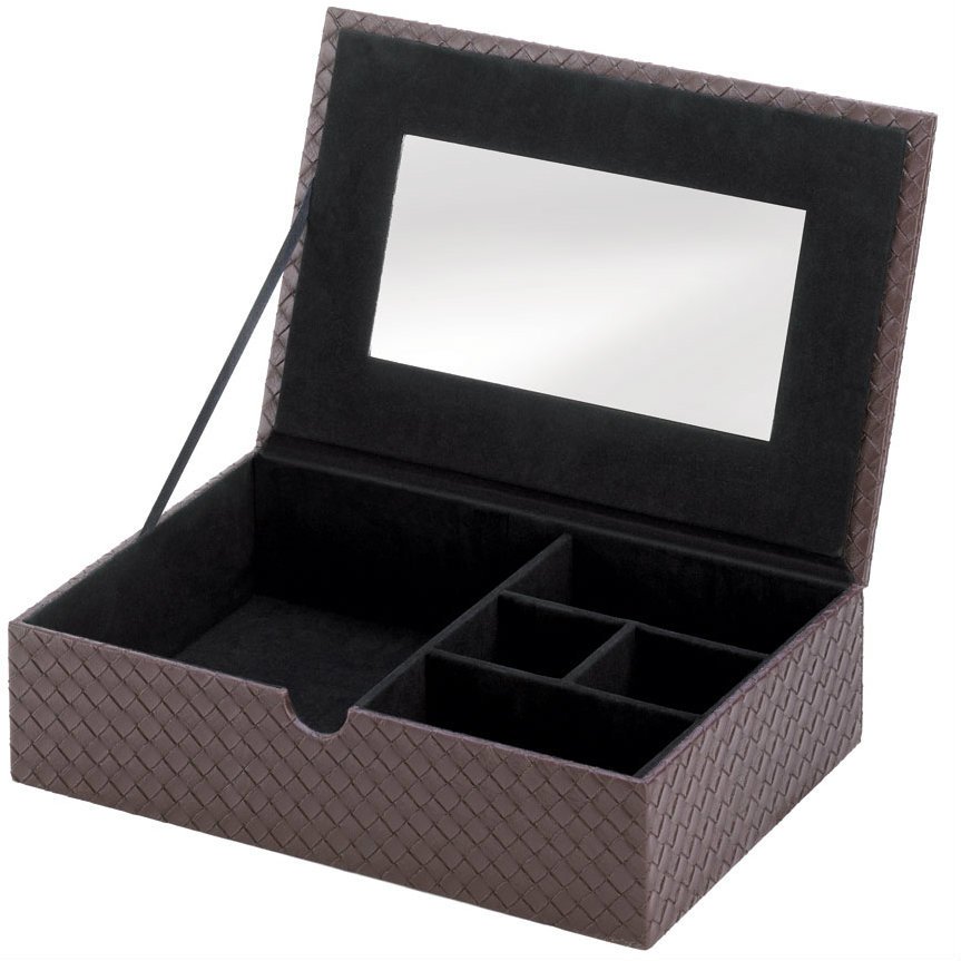 Woven Faux Leather Keepsake Box