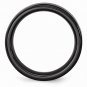8mm Black Ceramic Ridged Edge Band