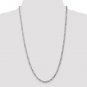 14K White Gold 4mm Flat Figaro Chain - 20" Long