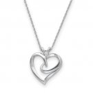 Sterling Silver The Hugging Heart Necklace