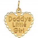 14K Yellow Gold Youth "Daddy's Little Girl" Pendant