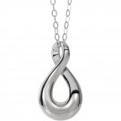Sterling Silver Infinity-Inspired Loop Ash Holder Necklace
