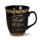 Ceramic Faith Hope Love Mug