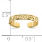 14K Gold Love Toe Ring