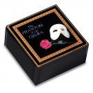 Phantom of the Opera Phantom Mask & Rose Glass Musical Box