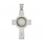 Sterling Silver U.S. Coast Guard Cross Pendant Necklace
