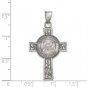 Sterling Silver U.S. Coast Guard Cross Pendant Necklace