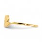 14K Yellow Gold Cat Adjustable Cuff Ring
