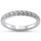 14K White Gold .22 Carat Diamond Wedding Band