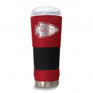 NFL Kansas City Chiefs 24 Oz. Stainless Steel Silicone Grip Tumbler w/Lid
