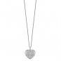 Sterling SIlver & Cubic Zirconia "To My Grand Daughter" Heart Necklace