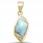 Teardrop Unique Larimar Pendant - Choice