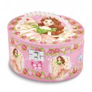 Children's Fairy Oval Shaped Musical Jewelry Box with Mirror