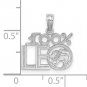 14K Yellow Gold or 14K White Gold 100% Leo Zodiac Charm