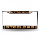 NFL Pittsburgh Steelers Laser Chrome Acrylic License Plate Frame