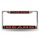 NFL Chicago Bears Laser Chrome Acrylic License Plate Frame