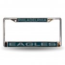 NFL Philadelphia Eagles Laser Chrome Acrylic License Plate Frame