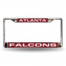 NFL Atlanta Falcons Laser Chrome Acrylic License Plate Frame