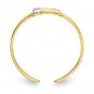 14K Two-Tone Gold .01 CTW Diamond Belt Buckle Toe Ring