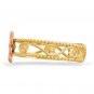 14K Two-Tone Gold Flower Toe Ring
