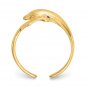 10K Yellow Gold Dolphin Toe Ring