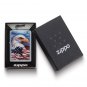 Zippo® Mazzi - Eagle & Flag Street Chrome Lighter