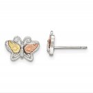 Landstrom's Mt. Rushmore Sterling Silver Butterfly Post Earrings