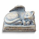 Resin Cat with Wings Memorial Statue