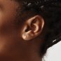 14K Rose Gold Heart Post Earrings
