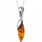 Sterling Silver Baltic Amber Pendant