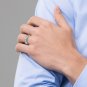 Men's Titanium 6mm Diamond Cut Band