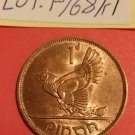 1968 irish "Pingin" penny. Éire hen and Harp