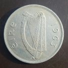 Irish pre-decimal "Leath Choróin" or half crown. Éire Harp and "Irish Hunter"