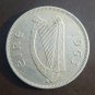 Irish pre-decimal "Leath Choróin" or half crown. Éire Harp and "Irish Hunter"