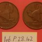 2x pingin / penny Irish Saorstát Éireann 1928